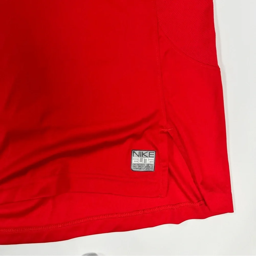 ♠️Nike Elite Hoodie Men’s Small | Red Pullover Sweatshirt PTP 21" | Preowned - Picture 3 of 6